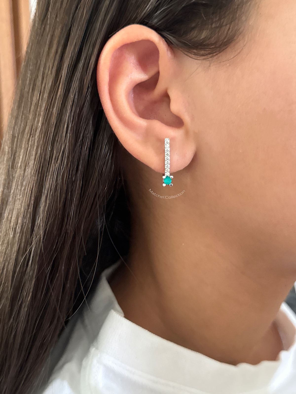 Argolla Con perlita verde