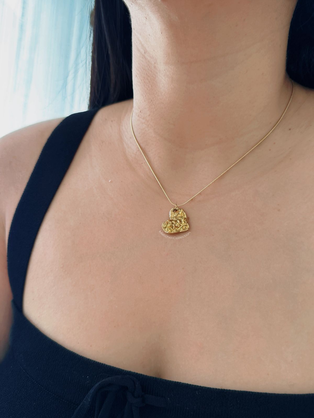 Collar corazon Rustico